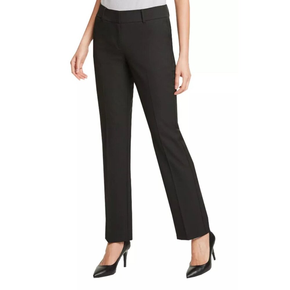 New w Tags, Ann Taylor Signature Black Straight Pants SZ 6, Inseam 32"